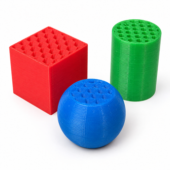 Colorful TPU squeeze fidget toy shapes in square spherical and cylinder variants