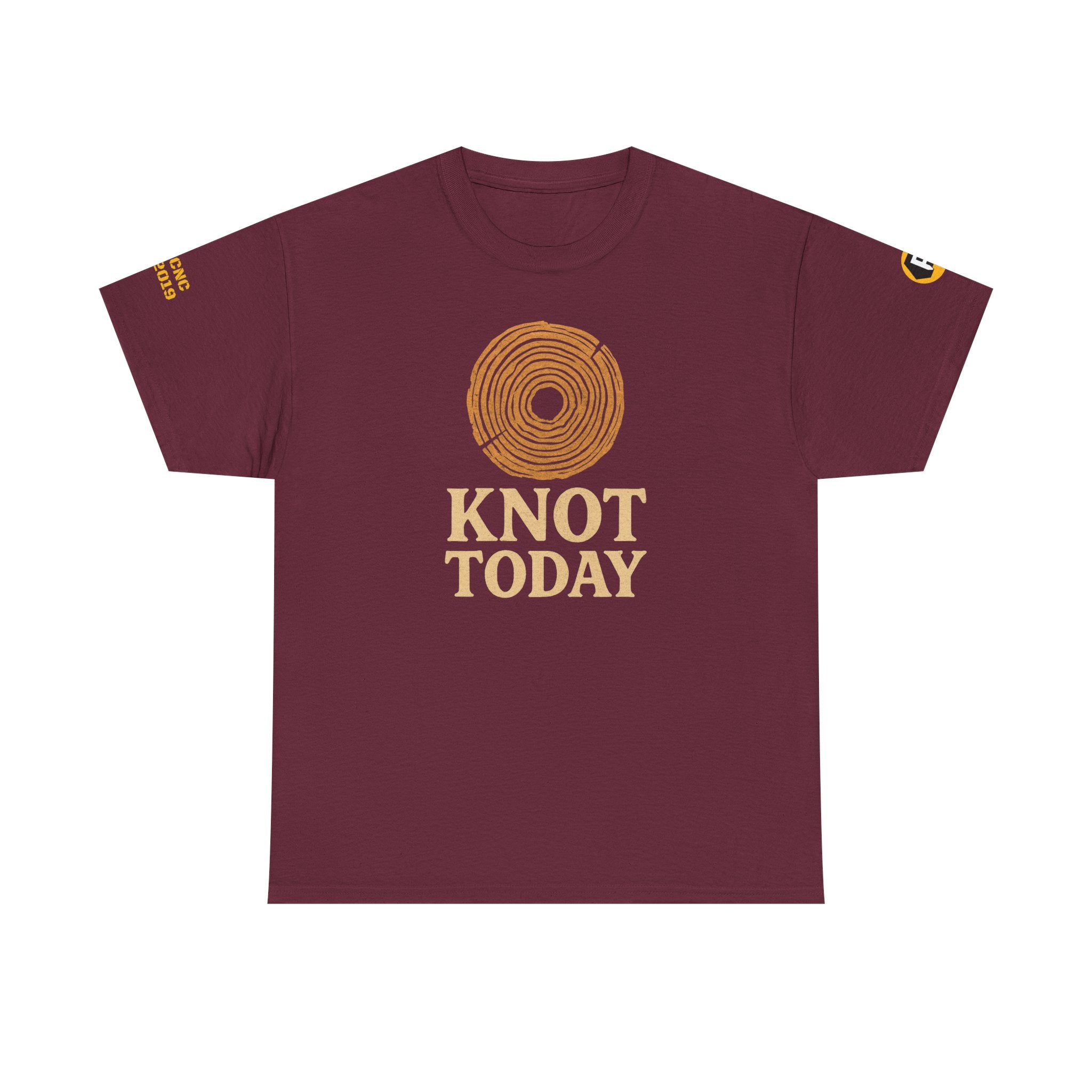 Knot Today Unisex Heavy Cotton Tee, Funny Tee, Casual Wear, Gift for Woodworkers, Birthday Present, Everyday Fashion