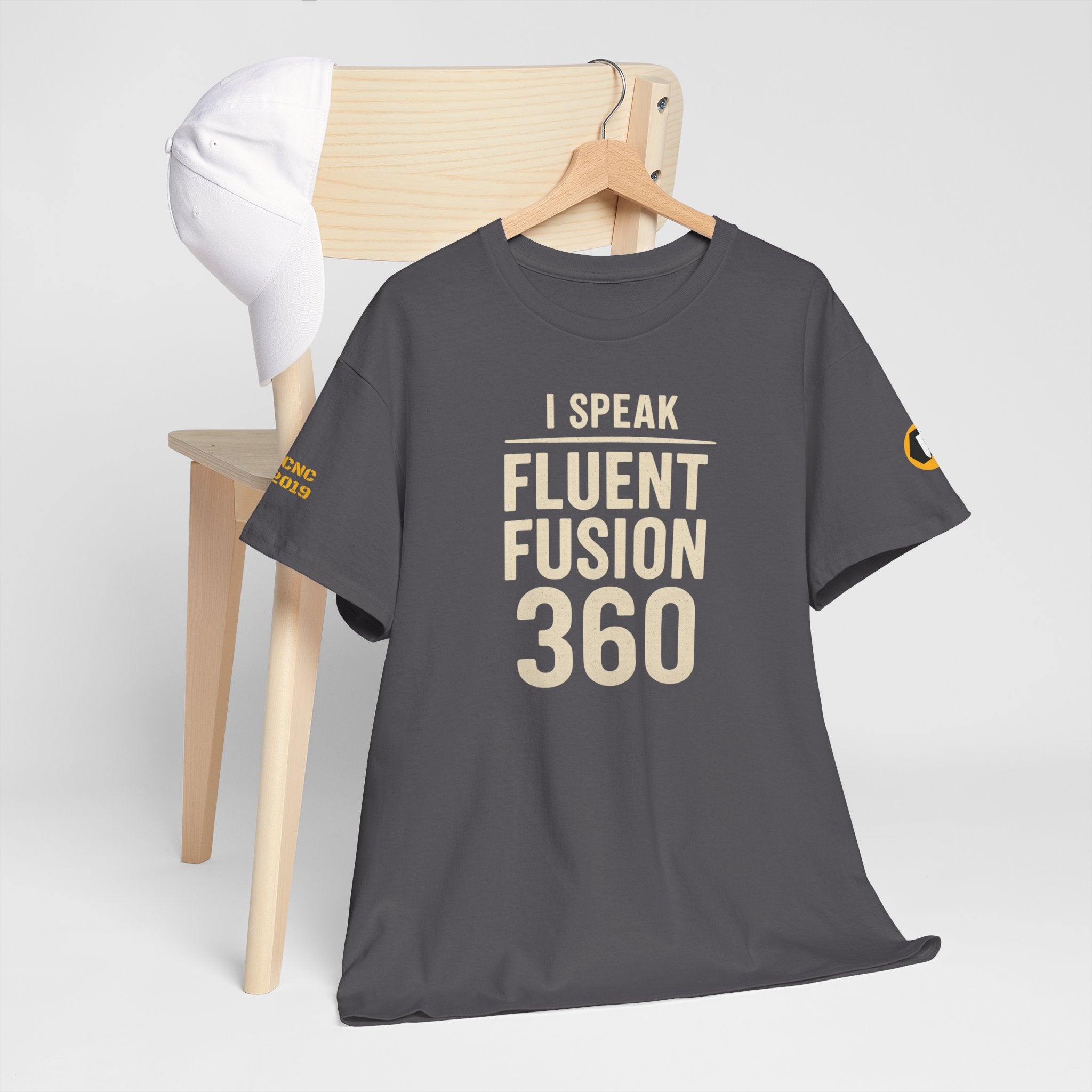 Fluent Fusion 360 Tee, Funny Graphic Shirt, Unisex Cotton Tee, Cool Tech T-Shirt, Gift for Programmers, Casual Wear