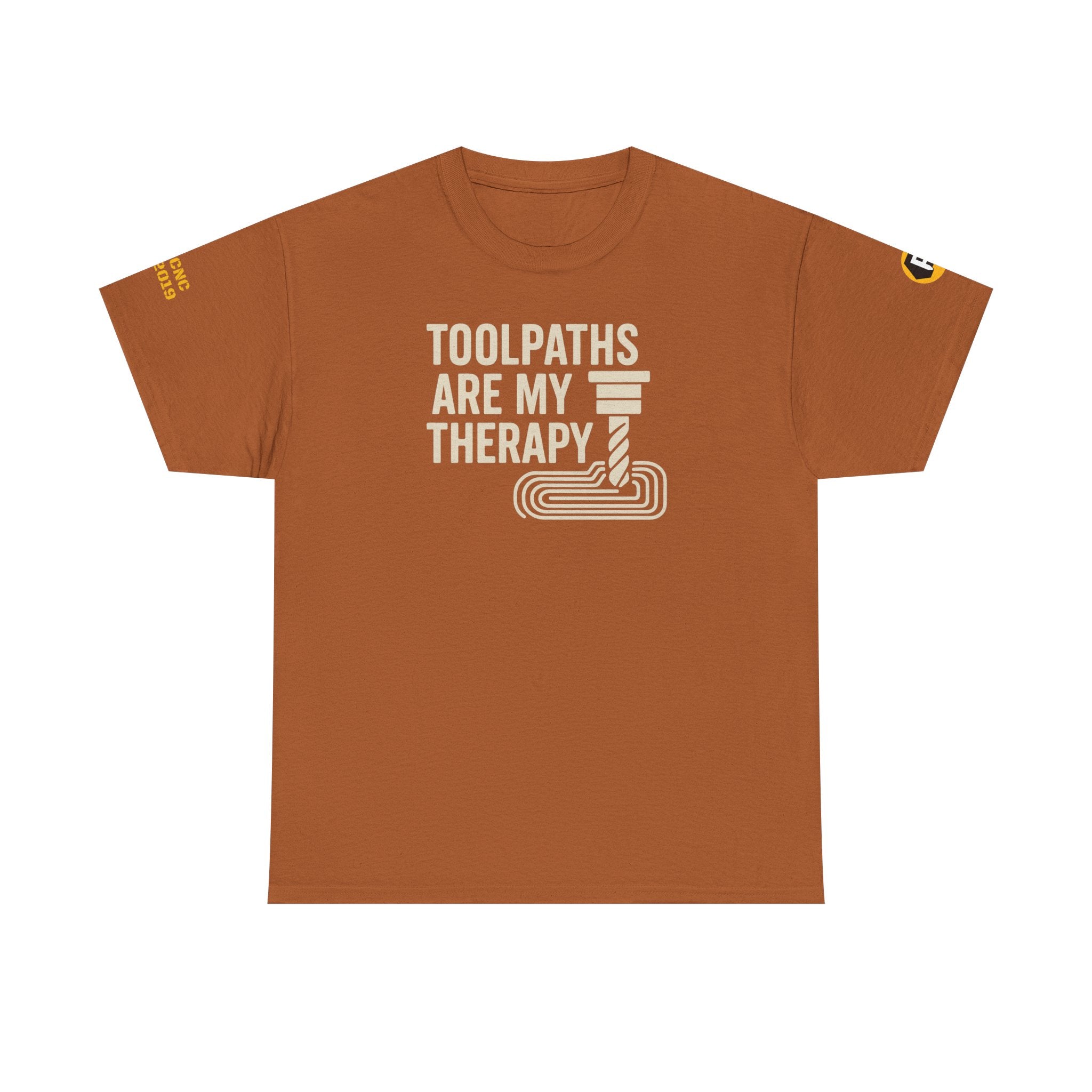 Toolpaths Therapy Tee, Unisex Heavy Cotton T-Shirt for Makers, Makers Shirt, Workshop Gift, Engineering Apparel, Crafting Comfort