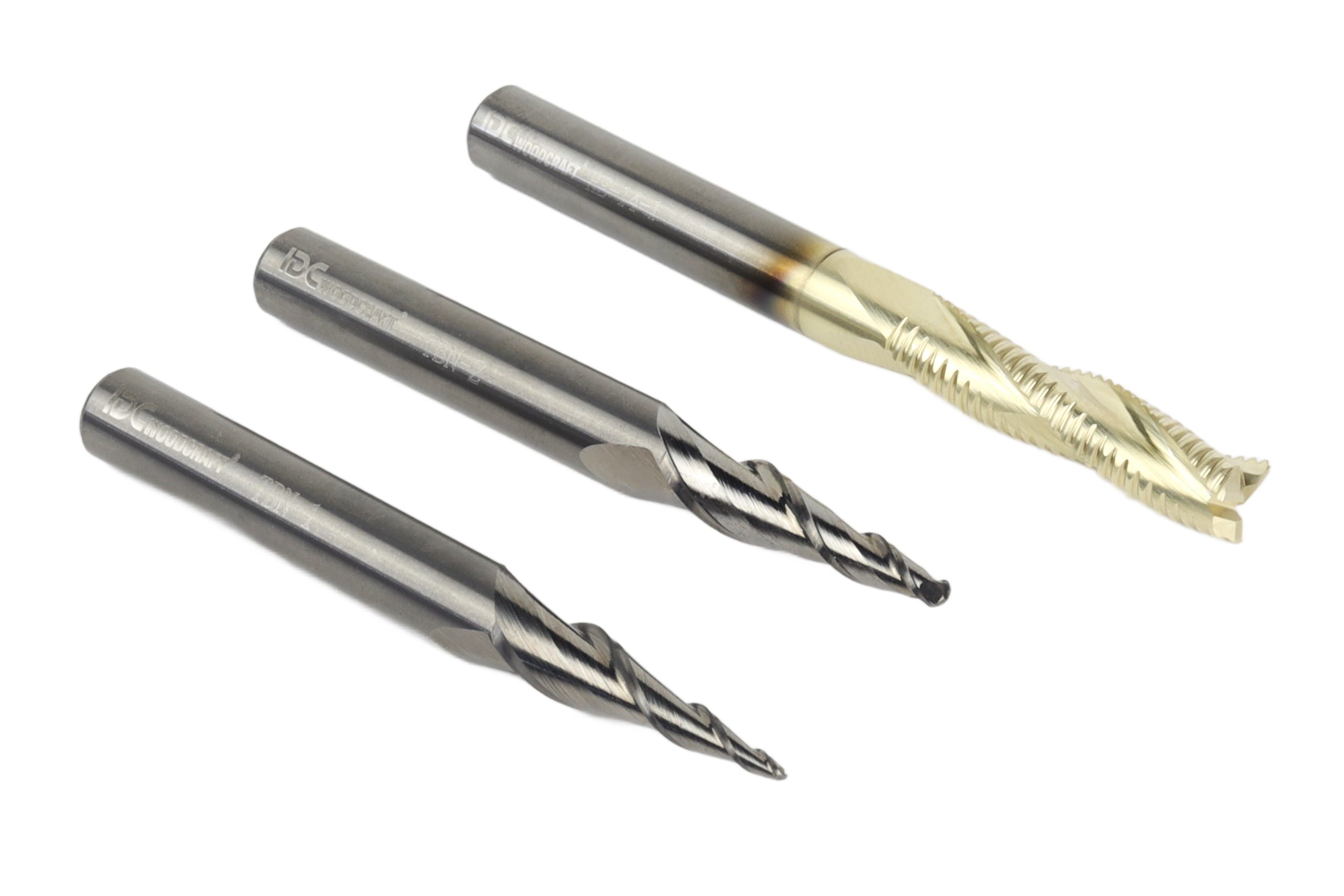 CNC Router Bit Set for 3D Carving – Tapered Ball Nose & Roughing Bit ...