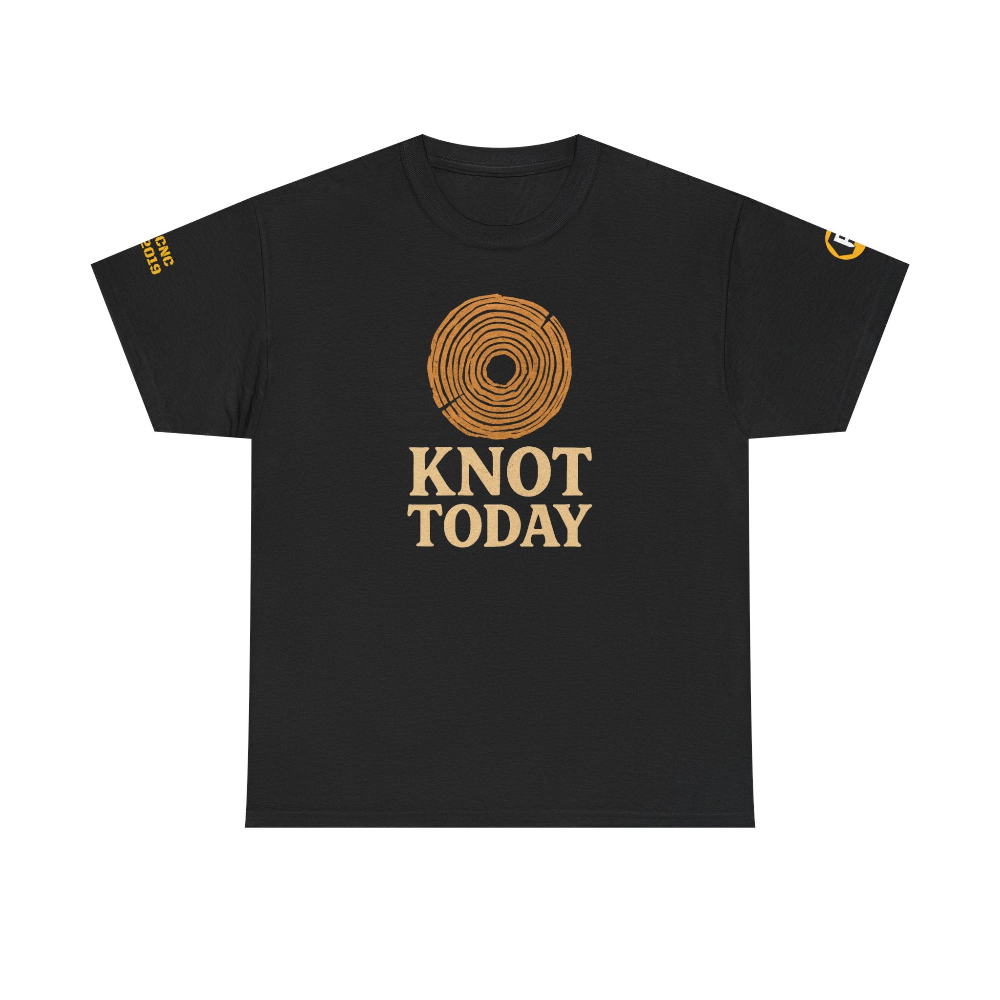Knot Today Unisex Heavy Cotton Tee, Funny Tee, Casual Wear, Gift for Woodworkers, Birthday Present, Everyday Fashion