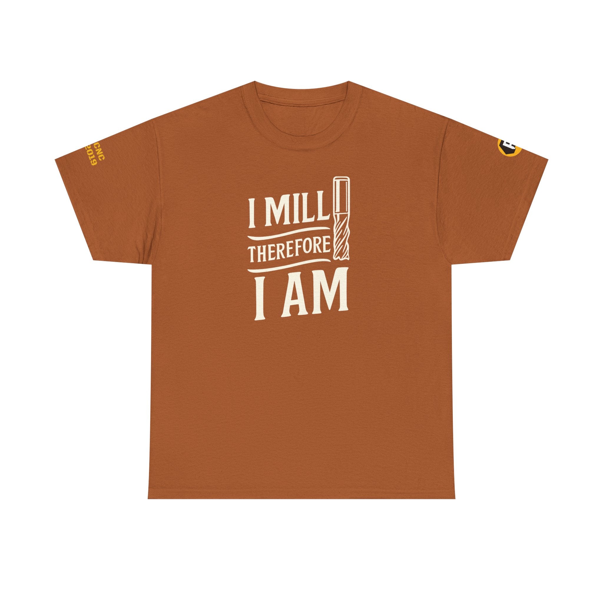 I Mill Therefore I Am Unisex Heavy Cotton Tee | Funny Millennial T-Shirt | Gift for Writers, Quirky Humor, Casual Style, Everyday Wear